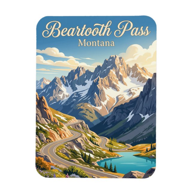 Ímã Passo Beartooth, Montana (Vertical)