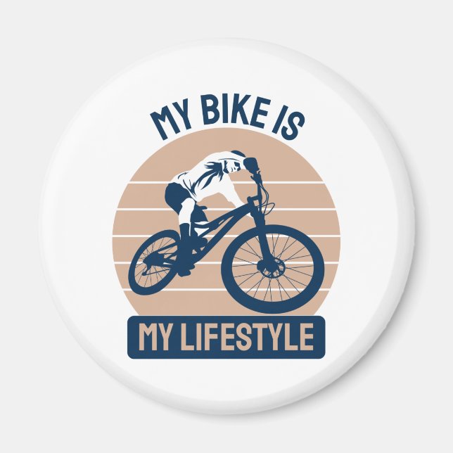Imã Passo Bicicleta - A Minha Bicicleta É O Meu Estilo (Frente)