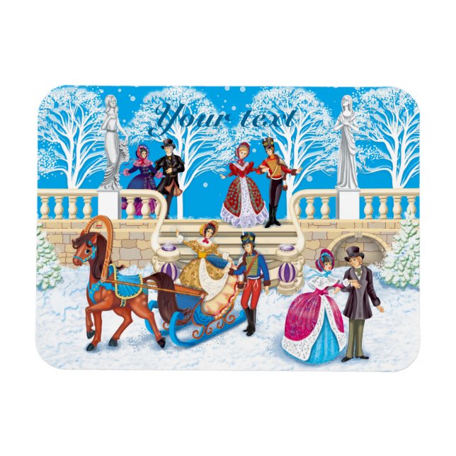 Ímã Passo de inverno (Horizontal)