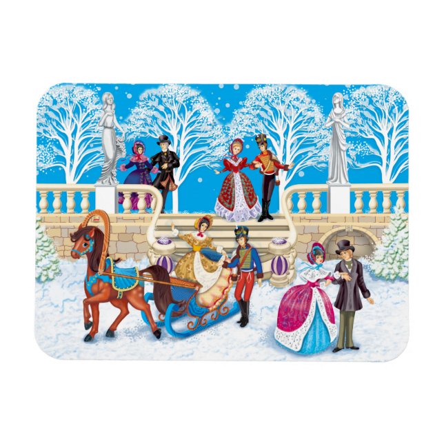 Ímã Passo de inverno (Horizontal)