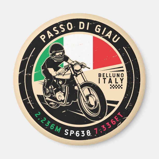 Imã Passo di Giau Itália | Giau Pass | Motociclos (Frente)