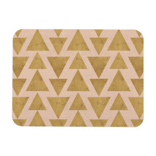 Ímã Passo Geo Externo   Padrão geométrico Dourado e co