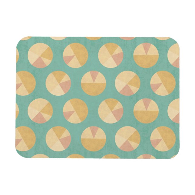 Ímã Passo Geo Sudoeste | Padrão do círculo laranja e v (Horizontal)