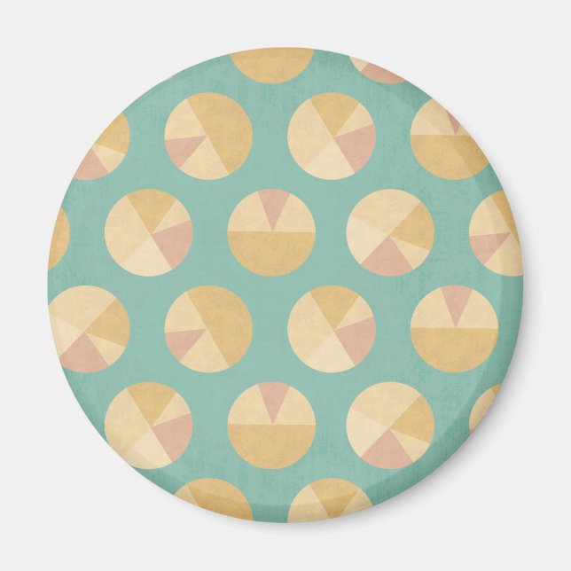 Imã Passo Geo Sudoeste | Padrão do círculo laranja e v (Frente)