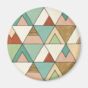 Imã Passo Geo Sudoeste   Padrão Tribal Desenhado À Mão