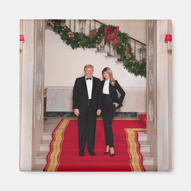 Imã Passos de Natal O Presidente Donald Trump & Melani (Frente)