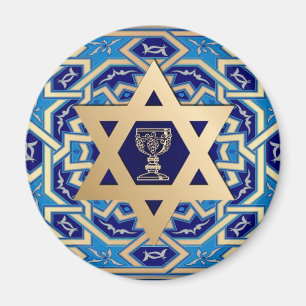 Imã Passover feliz. Shalom em ímãs do presente de