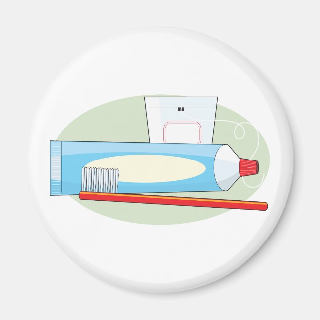 Imã Pasta de dente e Pincel (Frente)