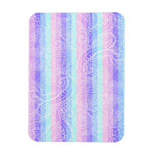 Ímã Pastel Candy Swirls Padrão de fantasia suave em