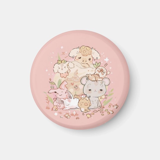 Imã Pastel Companions in Bloom (Frente)