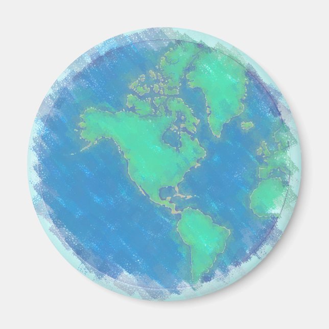 Imã Pastel Earth Magnet (Frente)