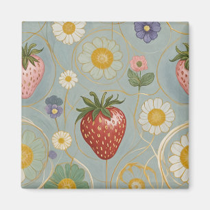 Imã Pastel Floral & Berry Delight