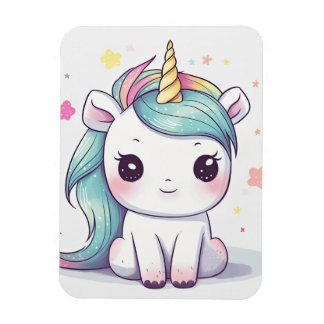 Ímã Pastel Kawaii Unicorn, o mais adorável
