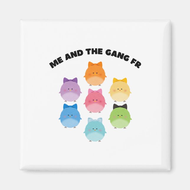 Imã Pastel Páscoa Funny Homies Meme Cute Ba (Frente)