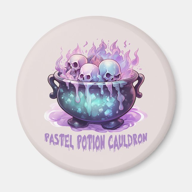 Imã Pastel Potion Cauldron (Frente)