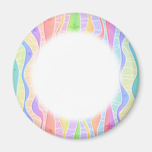 Imã PASTEL RAINBOW STRIPTS personalizáveis