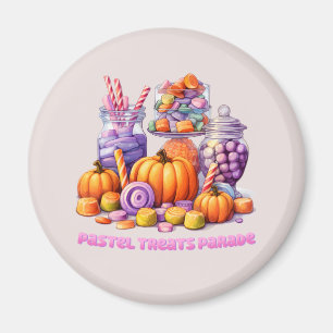 Imã Pastel Treats Parade - Doces e Abóbora