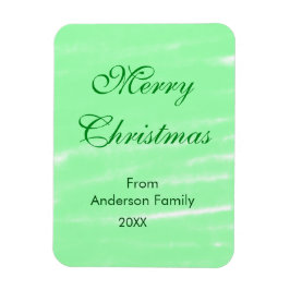 Ímã Pastel verde aquarela feliz natal moderno