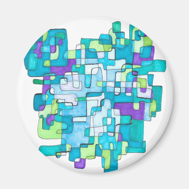 Imã Pastellfarbene Endlose Quadratische Gelassenheit  (Frente)