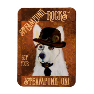 Ímã Pastor Alemão Steampunk