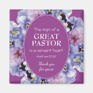 Imã PASTOR APPRECITION SERVANT Floral Obrigado
