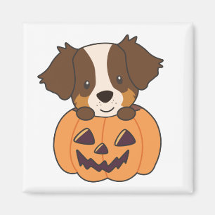 Imã Pastor Australiano Em Pumpkin Cute Happy Magnet