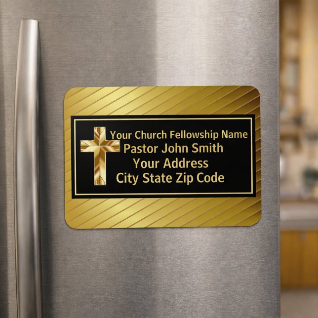 Ímã Pastor Clássico Dourado E Negro (Criador carregado)