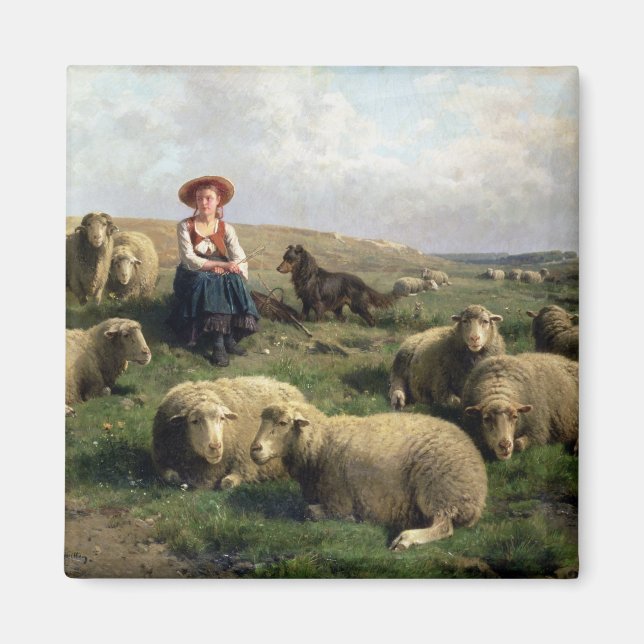 Imã Pastores com ovelha em paisagem (Frente)