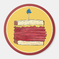 Pastrami em Rye NYC Kosher Jewish Deli Sandwich