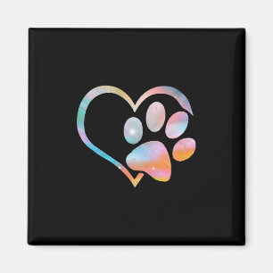 Imã Pata-Cão Imprime Psicodélica Tie Dye Buldogue Ingl