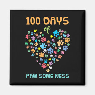Imã Pata De Cães 100 Dias De Pata Escolar Animal Algum
