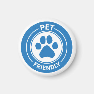 Imã Pata Desenhada Amiga de Pet Mais Vestida - Azul