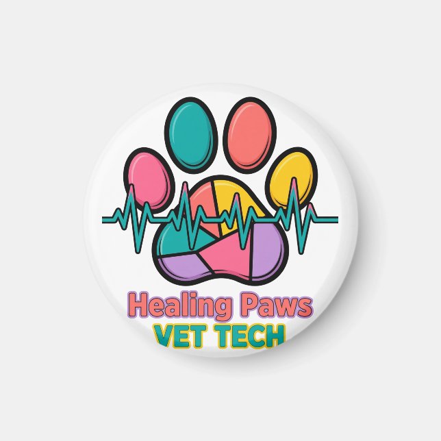 Imã Patas de Cura Vet Tech Magnet (Frente)