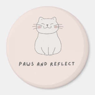 Imã Patas E Refletir Auto Cuidado Gatos Amantes Temas