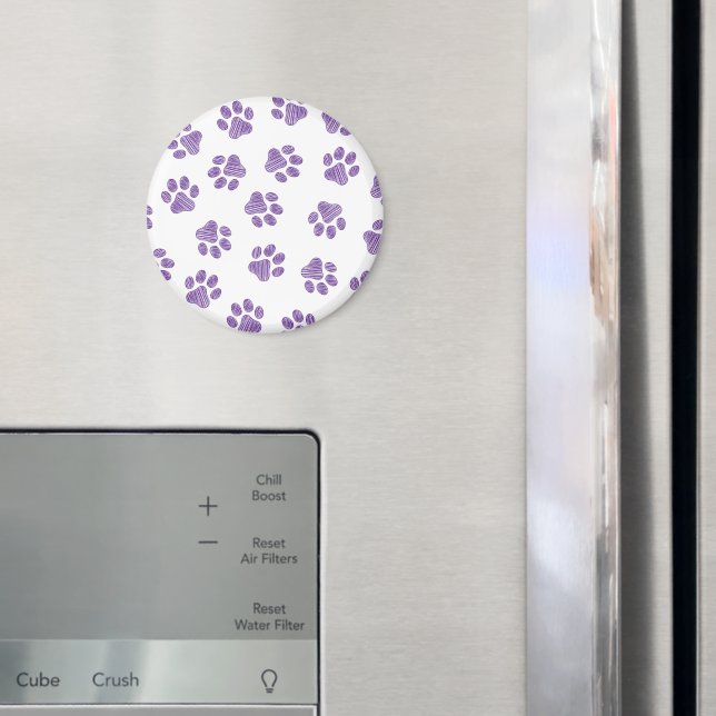 Imã patas, patas para cães, patas roxas (In Situ (Fridge))