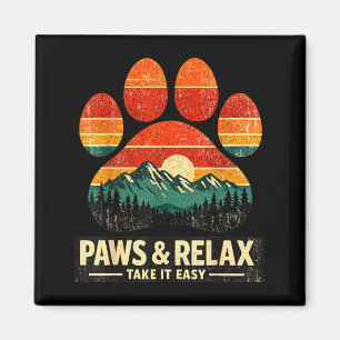 Imã Patas Vintage e Relax Pôr do Sol Montanhoso Amante