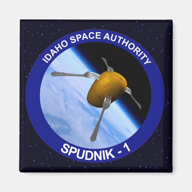 Imã Patch da Missão de Satélite Idaho Spudnik (Frente)
