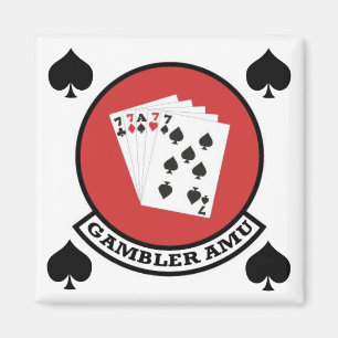 Imã Patch do Magnet do Gambler com Espadas
