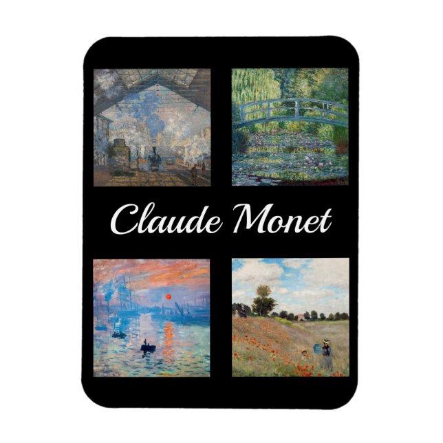 Ímã Patchwork de Claude Monet (Vertical)