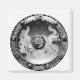 Imã Paten com uma descrição do medalhão dura