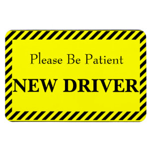 Ímã Patience New Driver (Para o seu carro)