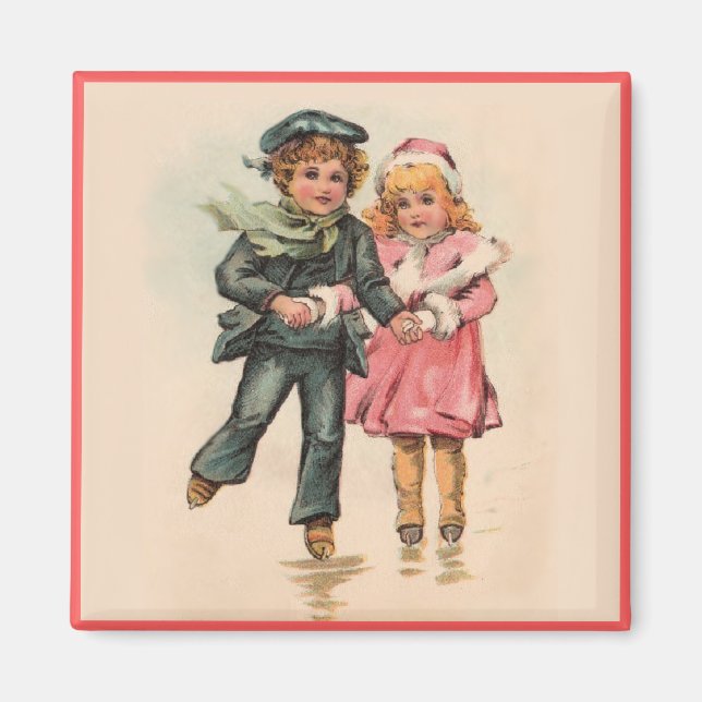 Imã Patinação de Natal (Frente)