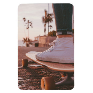 Ímã patinagem na praia