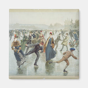 Imã Patinagem, publicada por L. Prang e Co.