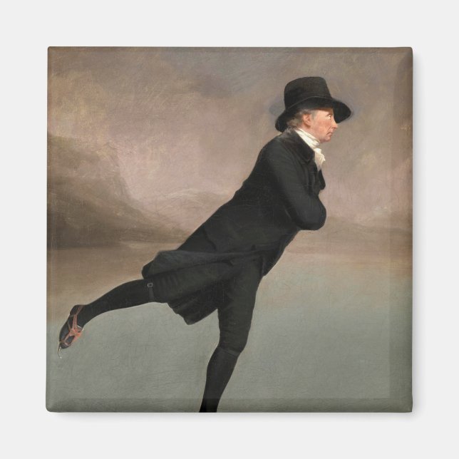 Imã Patinando em Dudingston Loch por Henry Raeburn (Frente)