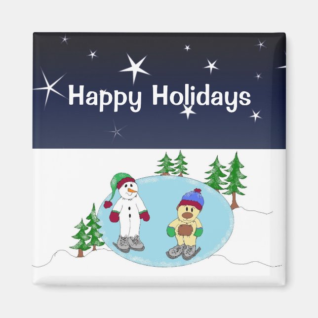 Imã Patinar numa Noite Estelar (Frente)