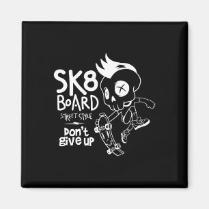Imã Patinar Skateboard Divertido Sk8 Skate Skater Ol