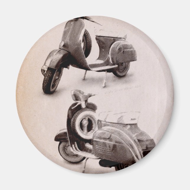 Imã Patinete clássico 1969 (Frente)