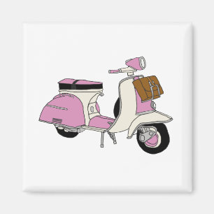 Imã Patinete cor-de-rosa
