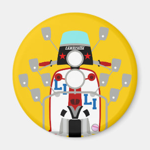 Imã Patinete do pop art do Británico da modificação